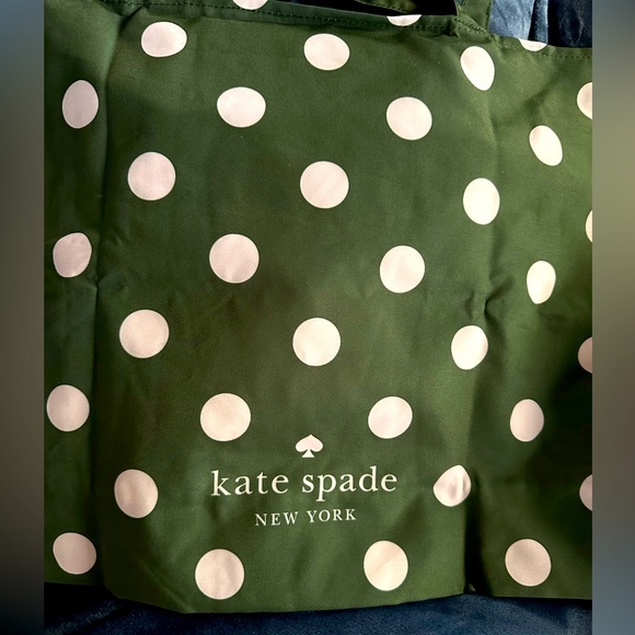 kate spade Bags Kate Spade Green Polka Dot Gymdiaper Bag New Poshmark